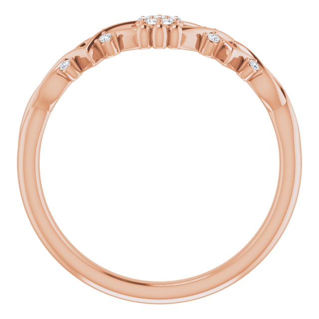 14K Rose .06 CTW Diamond Vintage-Inspired Ring